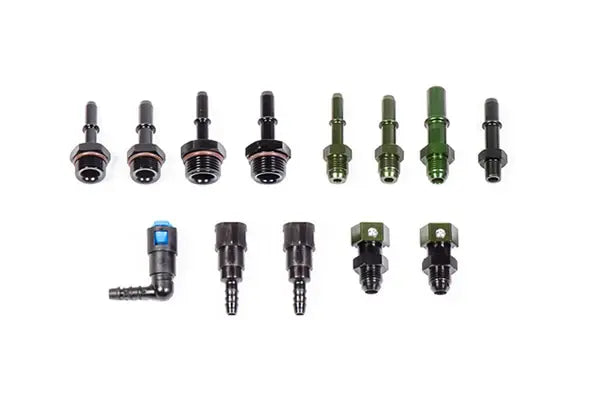 Radium SAE Female EFI Quick Connect to Barb Fittings - Universal - 5/16" / 3/8" / 10mm