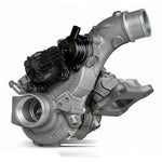 Garrett PowerMax Nissan Z turbo showing the inlet pipe and electronic actuator - Garrett Thumbnail