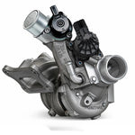 Garrett PowerMax Nissan Z turbo from the compressor side with the actuator - Garrett Thumbnail