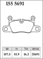 Dixcel Rear Brake Pads – Porsche 911 (991.2 / 992), Cayenne, Taycan - Dixcel Brakes Thumbnail