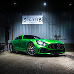 Green Mercedes-AMG GT R in the Suspension Secrets workshop - Suspension Secrets Thumbnail