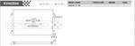 KOYORAD KV442644 radiator drawing and fitment table – VW Golf GTI (Mk5 / Mk6) / Audi A3 (8P) / TT (8J) - Koyorad Thumbnail