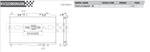 KOYORAD KV322965N / VH322965N radiator drawing and fitment table – Ford Fiesta ST (WZ) - Koyorad Thumbnail