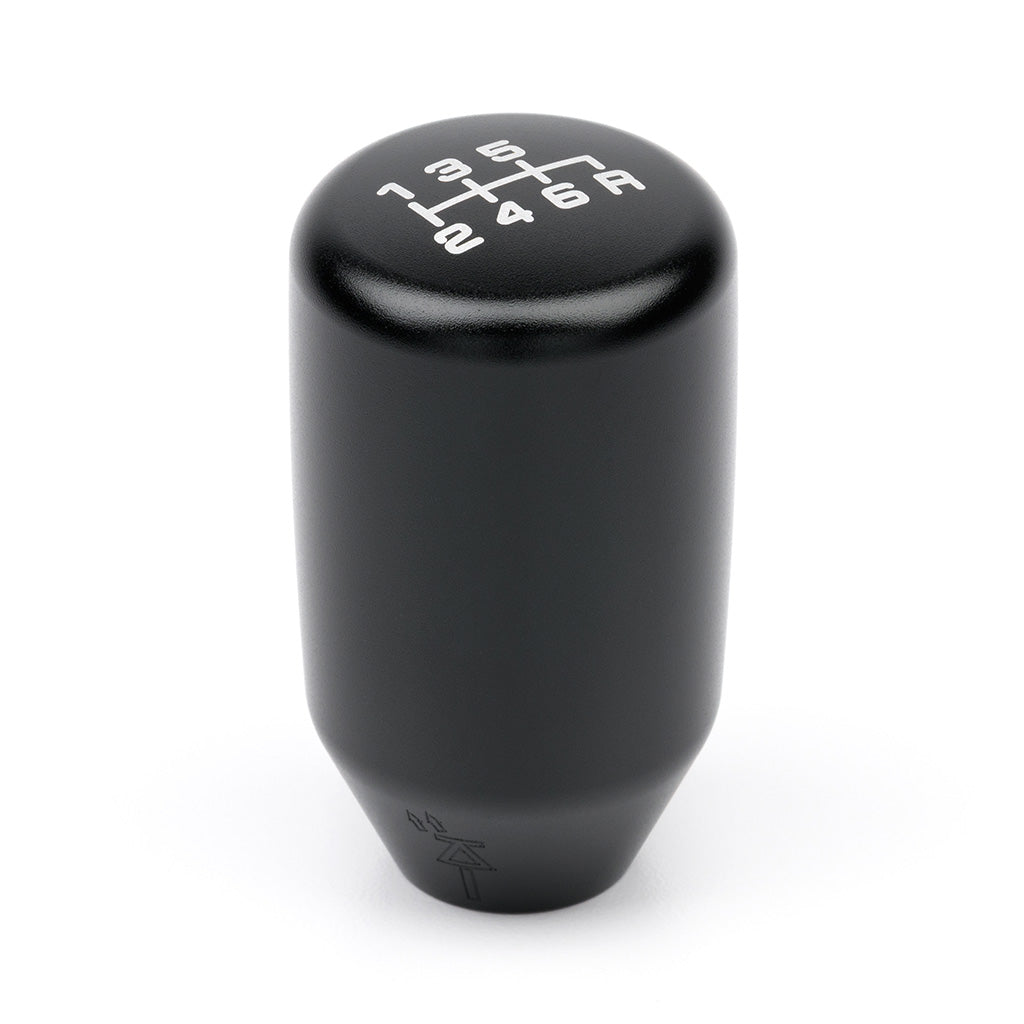 ACUITY ESCO-T6 shift knob, Honda 6-speed – satin black knob, front three-quarter view