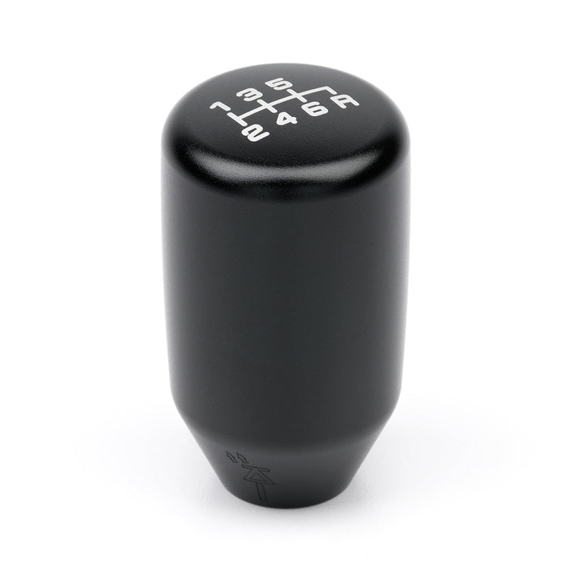 ACUITY ESCO-T6 shift knob, Honda 6-speed – satin black knob, front three-quarter view - Acuity