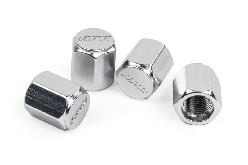 APR Valve Stem Caps - Universal - Silver Set of 4 - APR