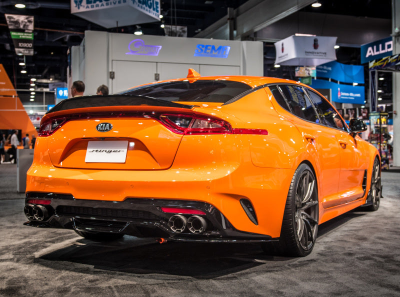Borla Tip Kit - Kia Stinger V6 (CK) - Quad 4in Carbon Fibre - Image 2