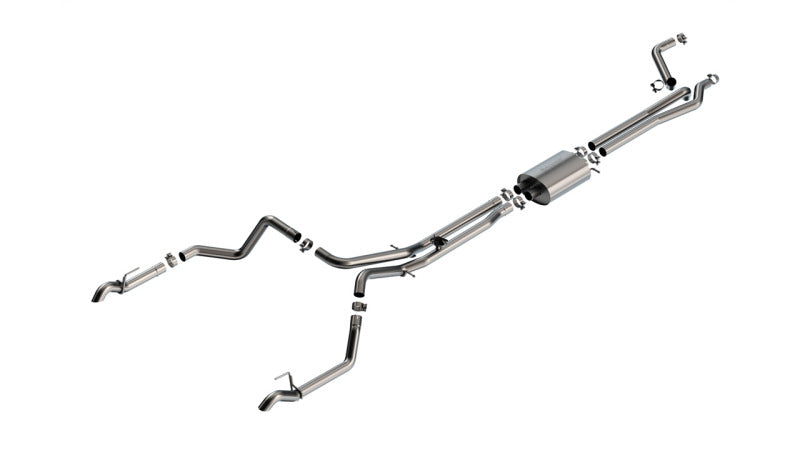 Borla Cat-Back Exhaust - Chevrolet Silverado 1500 ZR2 (T1) - S-Type 2.75in True Dual Turndown 2024-2025 - Borla