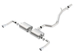 Borla Cat-Back Exhaust - Audi A3 Sedan quattro 2.0 TFSI (8V) - S-Type 3in Split Rear Exit - Image 2 - Borla Thumbnail