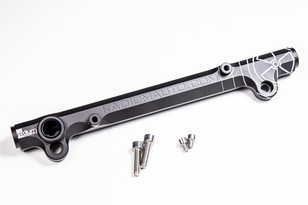Radium Engineering Black Fuel Rail - Mitsubishi Lancer Evolution X (CZ4A) - 17.5mm Bore