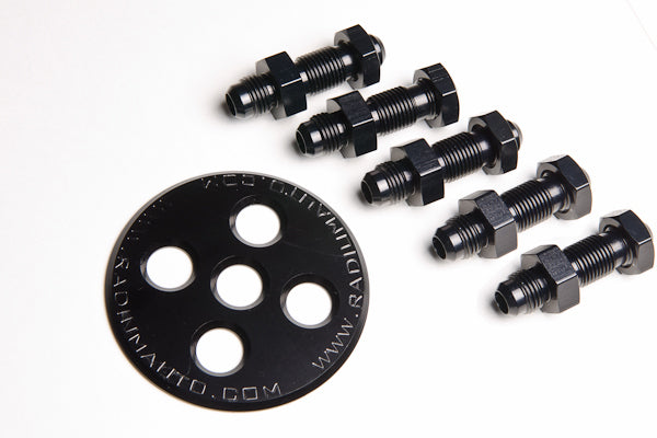 Radium Engineering Fuel Surge Tank 6AN Bulkhead Plate Kit - Universal - Radium Engineering