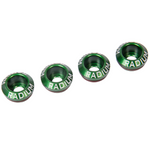 Radium 20-0171-04 22mm Subaru injector seats, green anodised, set of 4 - Radium Engineering Thumbnail