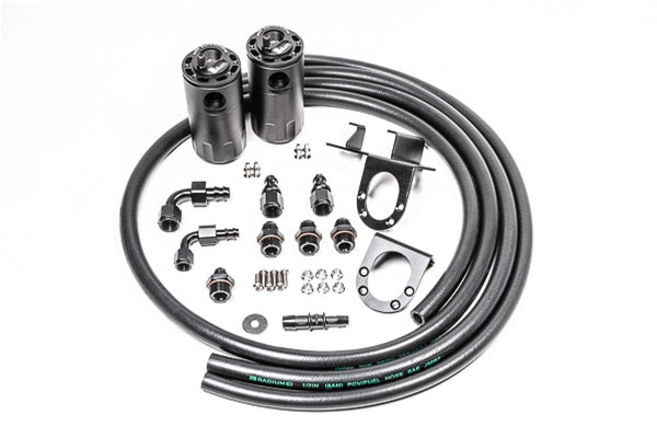 Radium Engineering Fluid Lock Catch Can Kit - Toyota Tundra (XK50) - Dual PCV / CCV - Radium Engineering
