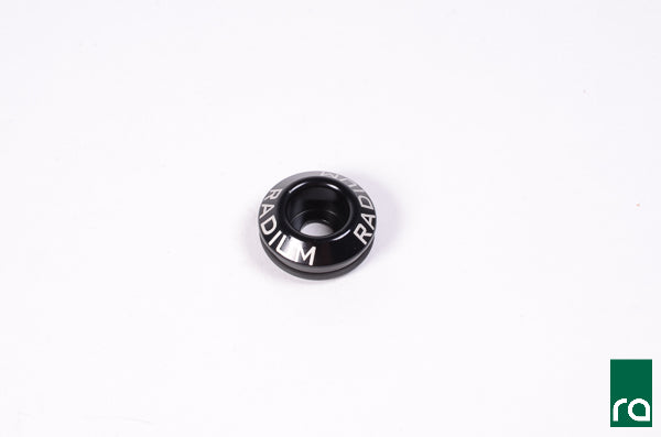 Radium 20-0305 27mm Subaru injector seat, black anodised with FKM O-ring - Radium Engineering