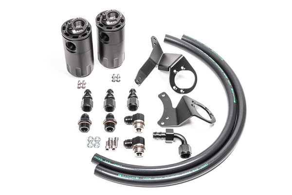 Radium Engineering Dual Fluid Lock Catch Can Kit - Ford Mustang GT (S197) - Radium Engineering
