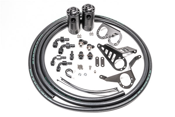 Radium Engineering Fluid Lock Dual Catch Can Kit – Toyota Supra MK4 - Chicane Australia - Radium Engineering