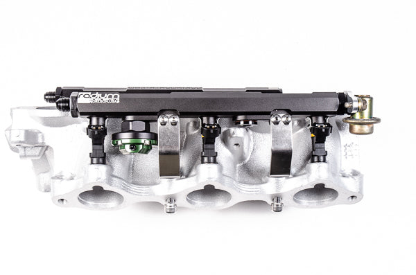 Radium Engineering FPD Adapter - Nissan 350Z (Z33) / Skyline (V35) - 8AN ORB / 11mm Bore / 42mm Spacing / M6 (VQ35DE) - Image 2
