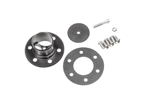 Radium FCST 6-Bolt Remote Mount Fill Neck – Straight to 1.5in Barb - Chicane Australia - Radium Engineering