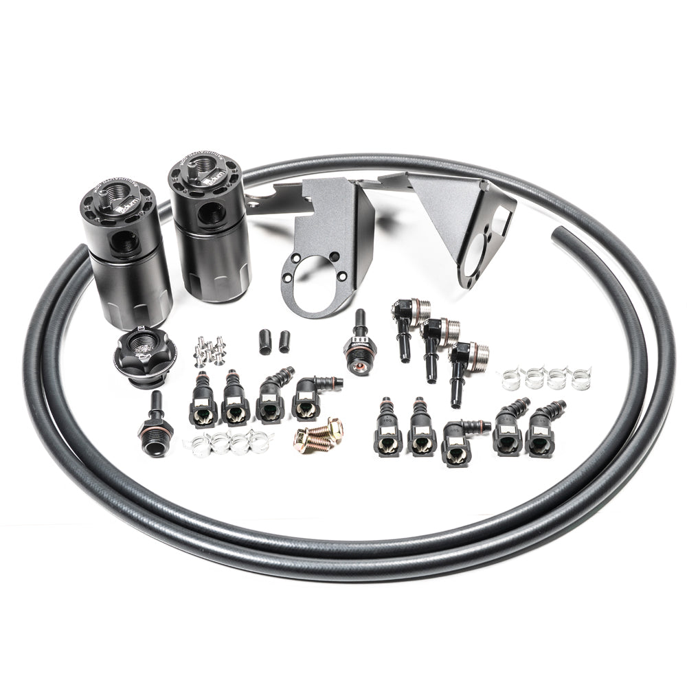 Radium Engineering Fluid Lock Catch Can Kit - Chevrolet Corvette (C6) - Dual CCV