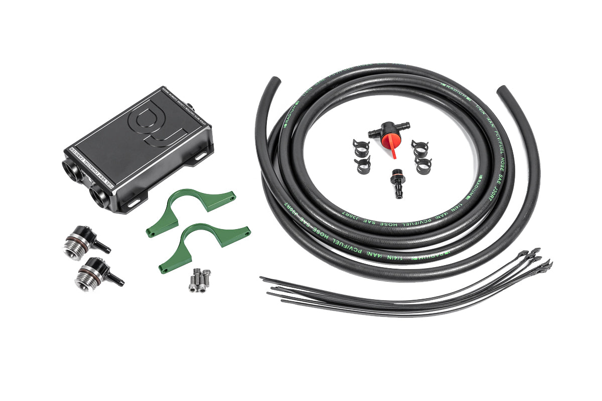 Radium 20-0854 fuel vent charcoal canister kit with clamps, hoses, fittings and petcock - Can-Am Maverick