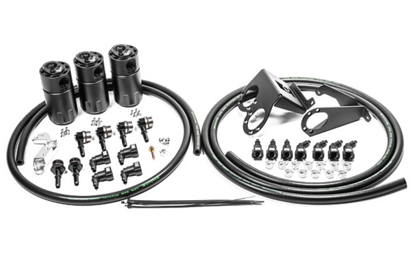Radium Engineering Fluid Lock Catch Can Kit - Chevrolet Corvette (C7) - Triple - Image 2
