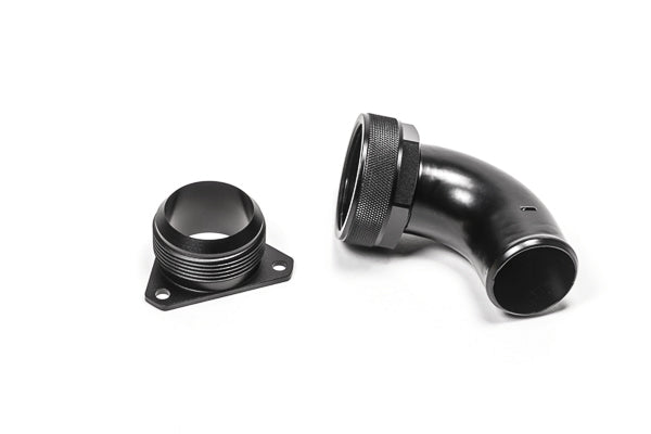 Radium FCST-X 3-Bolt Remote Mount Fill Neck – 24AN Elbow to 1.5in Barb - Chicane Australia - Radium Engineering