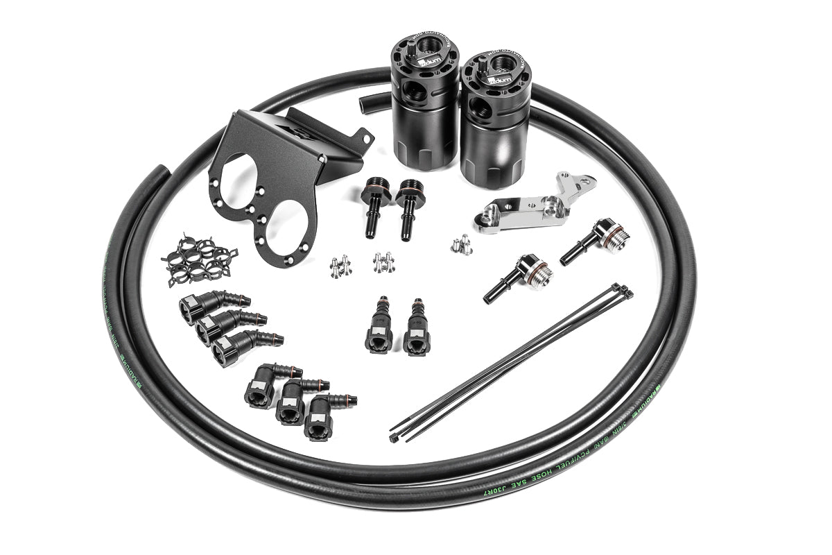 Radium Engineering Fluid Lock Catch Can Kit - Chevrolet Corvette (C7) - Dual Dry Sump