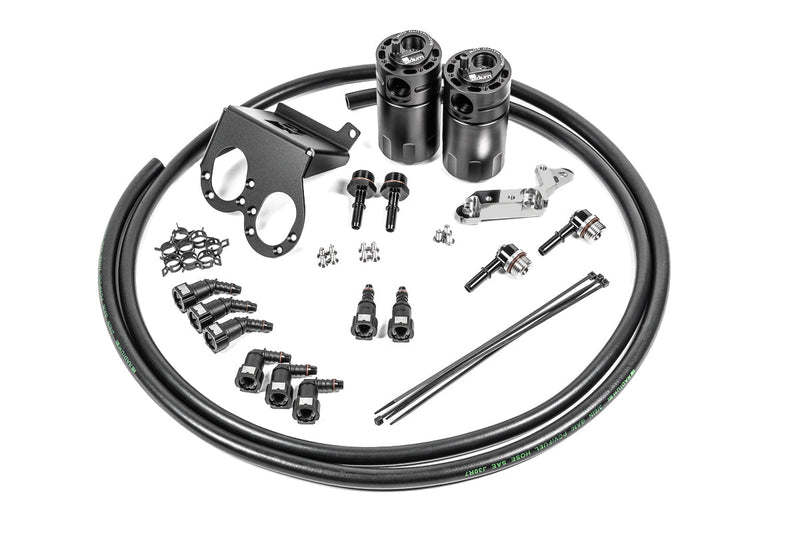 Radium Engineering Fluid Lock Catch Can Kit - Chevrolet Corvette (C7) - Dual Dry Sump - Radium Engineering