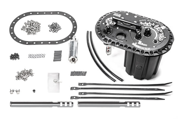 Radium Engineering FCST-X Fuel Cell Surge Tank - Universal - Walbro GSS342 Pumps Included - Radium Engineering