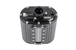 Radium 1240mL billet coolant tank body with sight window (product illustration) - Radium Off Road Thumbnail