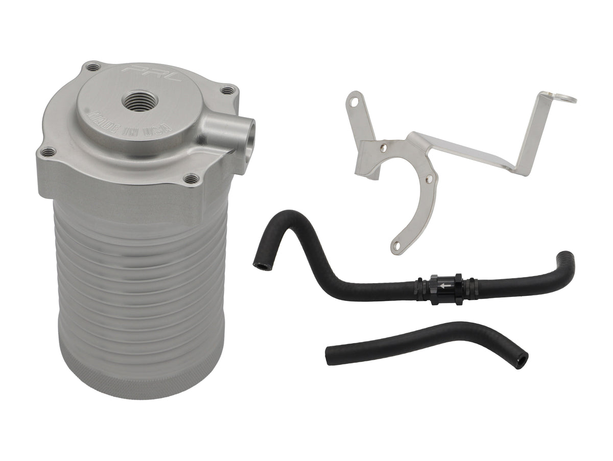 PRL Helix air oil separator kit for the Civic Type R FL5 - silver can, bracket and hoses