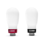COBB tall weighted shift knob – pair of white knobs, red and black trim rings - Cobb Tuning Thumbnail