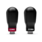 COBB tall weighted shift knob – pair of black knobs, red and black trim rings - Cobb Tuning Thumbnail