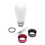 COBB tall weighted shift knob – white knob with red and black trim rings, O-ring and lubricant - Cobb Tuning Thumbnail