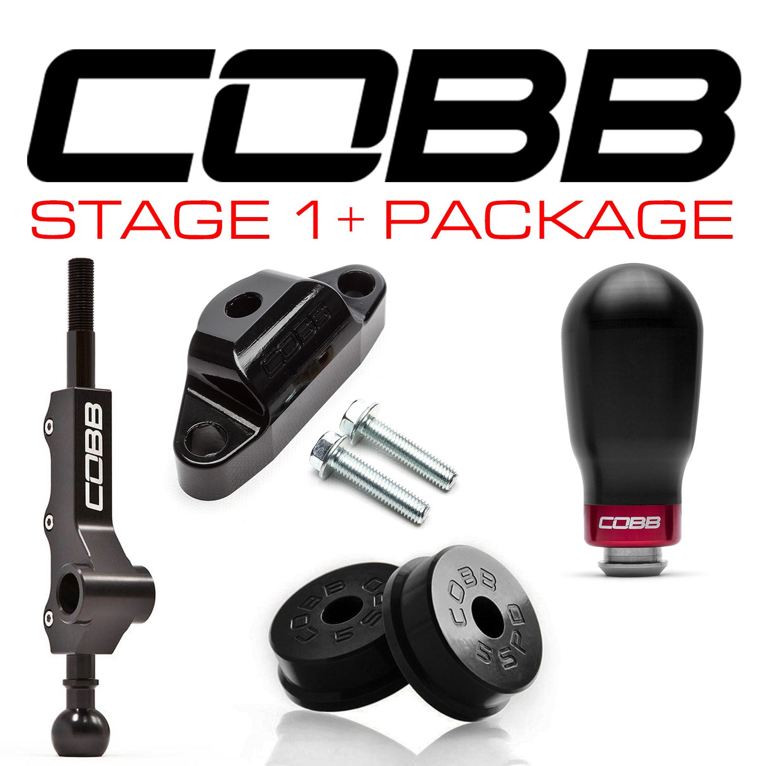 COBB Tuning Stage 1+ Drivetrain Package w/ Tall Weighted Knob - Subaru WRX/STI (GC8) - 5 Speed