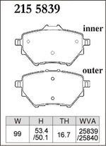 DIXCEL Rear Brake Pads – Peugeot 308 GTi 270 (T9) - Dixcel Brakes Thumbnail