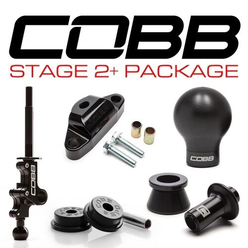 COBB Stage 2+ drivetrain package – Subaru WRX STI 6-speed – shifter, bushings, lockout and black knob (2 of 16)