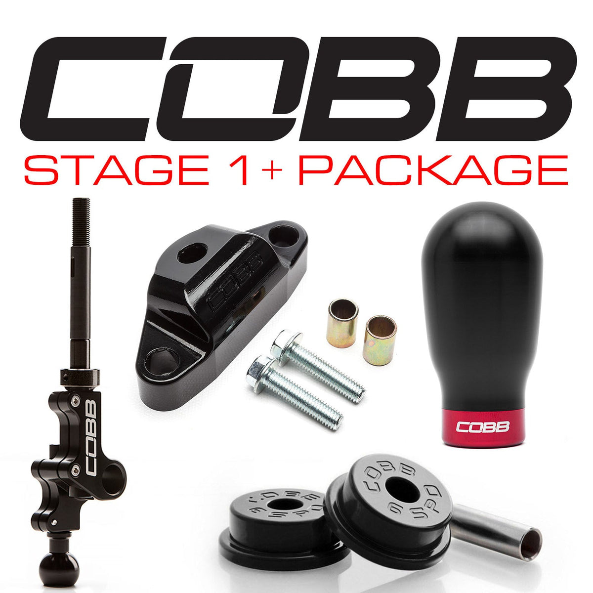 COBB Stage 1+ Drivetrain Package – Subaru Liberty GT spec.B – tall knob kit, second copy (product illustration)