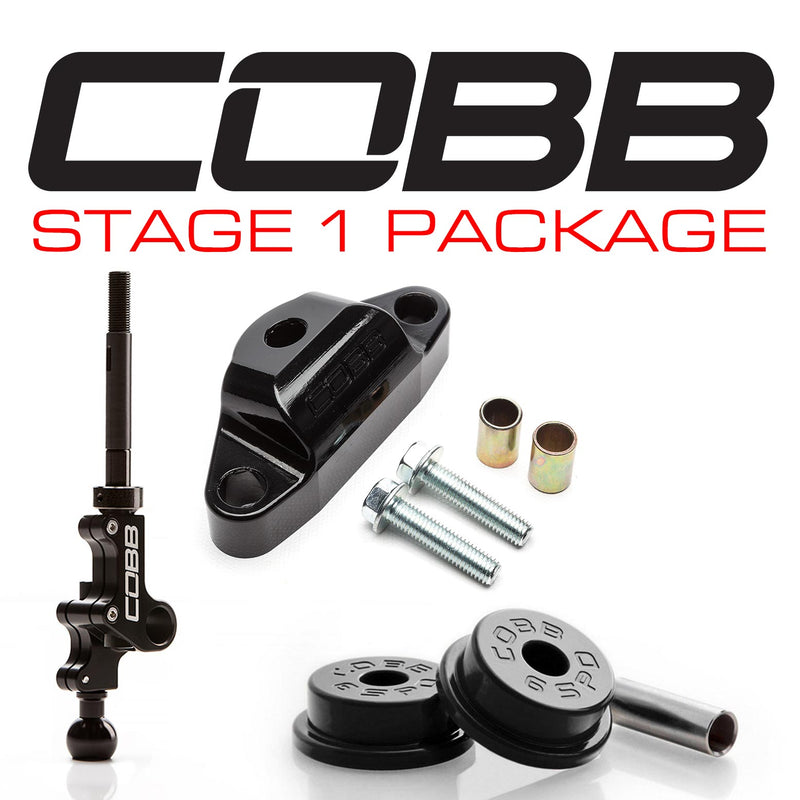 COBB Stage 1 drivetrain package – Subaru Liberty GT spec.B 6-speed – shifter, rear stay bushing and front bushings - Cobb Tuning
