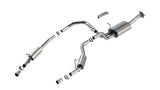 Borla Cat-Back Exhaust - RAM 1500 Hurricane Standard Output (DT) - 3in into Dual 2.5in