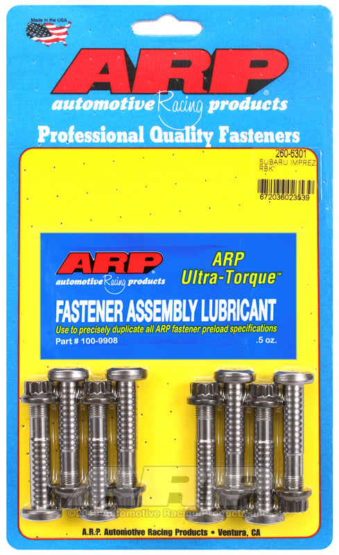 ARP Rod Bolt Kit - Subaru EJ20 Turbo / EJ Non-Turbo - WRX (GC / GD) / Forester GT (SF) - Press Fit - ARP