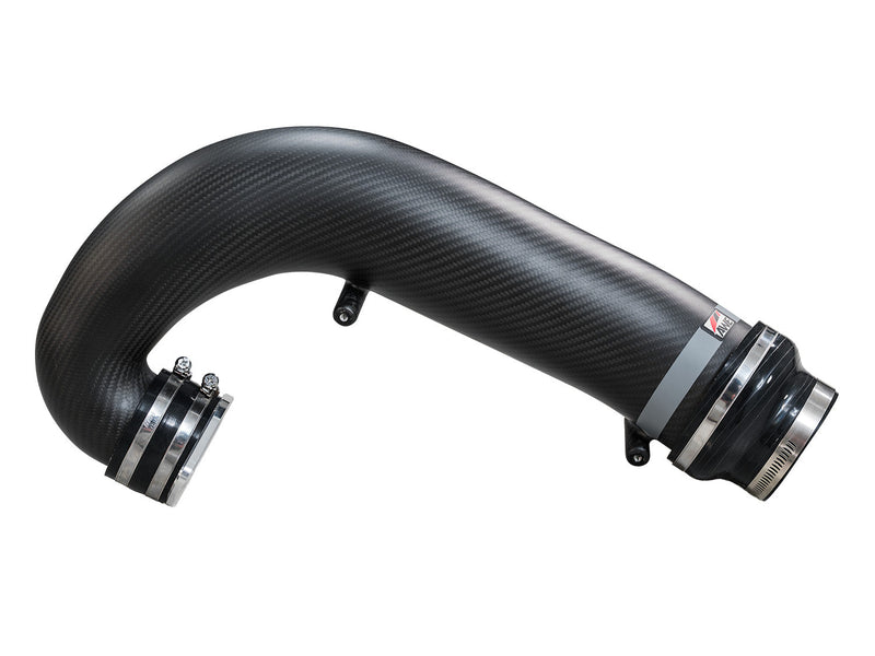 AWE carbon turbo inlet tube – Civic Type R FL5 – matte carbon tube with silicone couplers and clamps - AWE Exhausts