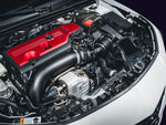 AWE carbon turbo inlet tube – fitted in a Honda Civic Type R FL5 engine bay, angled view - AWE Exhausts Thumbnail