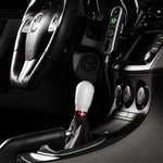 COBB tall weighted shift knob – Mazda3 MPS – white knob with red ring installed - Cobb Tuning Thumbnail