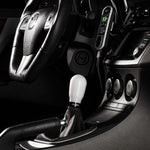 COBB tall weighted shift knob – Mazda3 MPS – white knob with black ring installed - Cobb Tuning Thumbnail