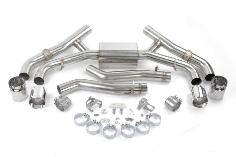 Dinan Valved Axleback Exhaust System - BMW X5 M/X6 M (F95/F96) - Polished Tips - Dinan