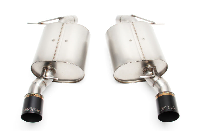Dinan Free Flow Axleback Exhaust System - BMW 335i/335xi (E90) - Black Tips - Dinan