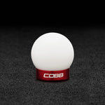 COBB shift knob – Ford Mustang – white knob with Race Red base - Cobb Tuning Thumbnail