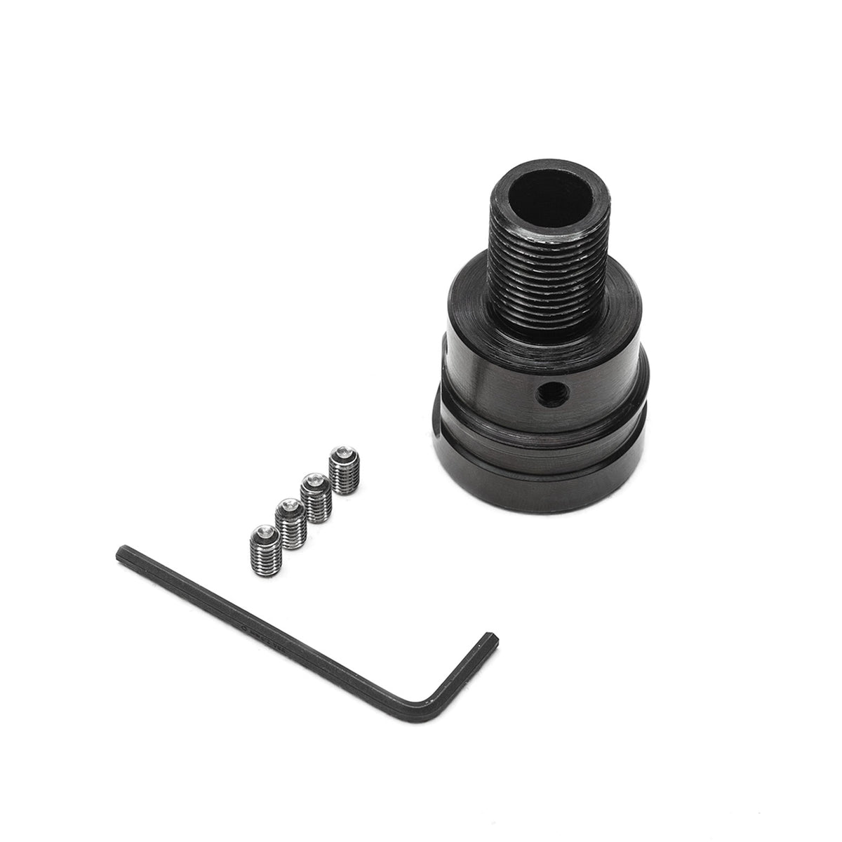 COBB shift knob – VW Golf GTI / Golf R manual – threaded adapter, set screws and hex key