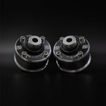 Suspension Secrets solid front control arm bushes, pair on a dark background - Suspension Secrets Thumbnail